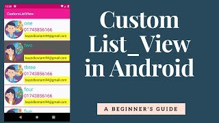 custom list view in android [upl. by Halima542]