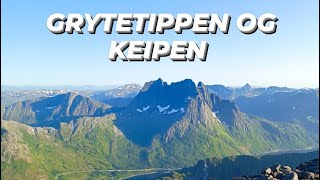 Grytetippen 885moh Keipen 938moh Fjordgård Senja [upl. by Enel43]