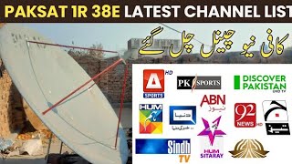 PAKSAT IR 38 Latest Channels List Dont Miss [upl. by Artcele]