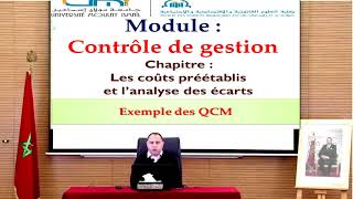 CG les coûts préétablis et analyse des écarts  Questions théoriques sous forme QCM [upl. by Memberg719]