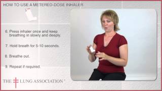 How to use a Metered Dose Inhaler  puffer [upl. by Atlee]