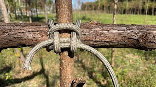 A simple tension knots in lifebut very useful Woodland zip tie [upl. by Agarhs98]