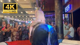 😍 Bold Girls on a Bull  Mechanical Bull Riding  Bull Riding in Benidorm  Compilation [upl. by Ambler]