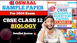 Oswaal Sample Paper Class 12 Biology for 2024 exam  Best Sample Paper book for class 12 2024 [upl. by Attekram894]