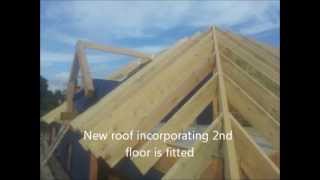 Roof replacement with addition of a new floor [upl. by Fifi]