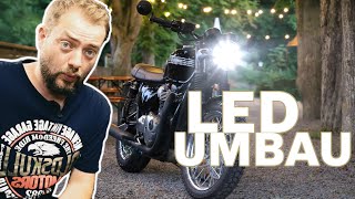 Test von LED Motorrad Scheinwerfern für 50€ [upl. by Eerrehc]