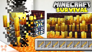 DOUBLE BLAZE XP FARM  Minecraft 118 Survival 25 [upl. by Atiluap]