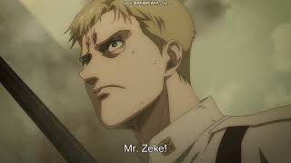 Zeke Screams  Eldians Turn into Titans Colt dies  Full Scene HD  Attack on Titan S4 Episode 19 [upl. by Akienat]