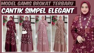 model gamis brokat terbaru 2024 2025 Cantik Mewah Elegant [upl. by Etac]