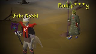 Fake Noob Tricking Pkers In OSRS [upl. by Drusi39]