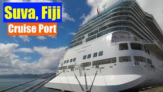 Suva Fiji Cruise Port  Royal Princess  Places to See in Suva [upl. by Estel]