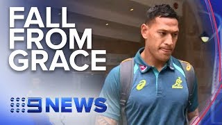 Israel Folau sacked after homophobic comments  Nine News Australia [upl. by Mikel6]