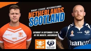 Netherlands v Scotland Rugby League Part 1 [upl. by Pinelli]