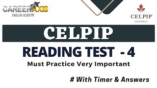 Celpip Reading Mock Test  4  Celpip Reading Practice Test [upl. by Ewolram276]