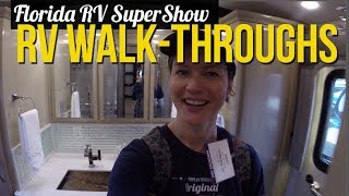 RV WalkThroughs Florida RV SuperShow 2019 Coverage [upl. by Tuhn691]