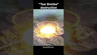 Tsar Bomba Destruction in perspective ☢️🤯 [upl. by Bills]