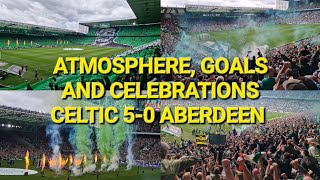 TROPHY DAY  Celtic 50 Aberdeen  Atmosphere Celebrations amp Goals  Champions Again [upl. by Aun]