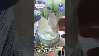 L’Oréal Paris Collagen Daily Face Moisturizer skincare review collagen skin skincareroutine [upl. by Oeht]