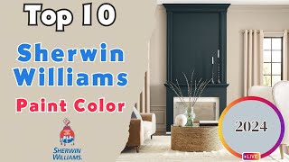 10 Most Popular SherwinWilliams Paint Colors 2024 [upl. by Essej988]