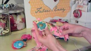 Fabric Rosettes by Fabric Envy3gp [upl. by Jeddy]