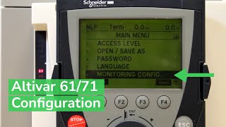 Altivar ConfigurationAltivar 6171 Keypad for Simultaneous Parameter Visibility Schneider Electric [upl. by Creedon]