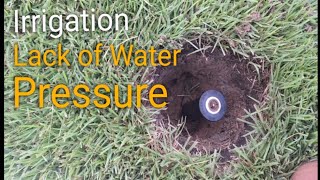 Sprinkler  Irrigation System Low Pressure Troubleshooting irrigation diy sprinklersystem [upl. by Eahsal]