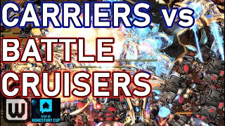 FIRE BROADSIDE Battlecruisers vs Carriers  Stats Protoss vs souL Terran [upl. by Bolan]