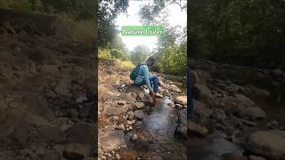 Nature Lover  Trek  waterfall  trekking waterfall gadkot sahyadri mountains shorts vibes [upl. by Llerod]