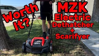 Revitalize Your Lawn with the MZK 15Inch 2in1 Electric Dethatcher amp Scarifier [upl. by Retsevlys346]