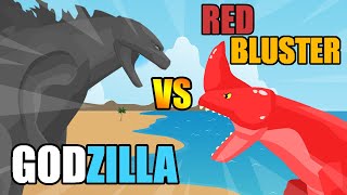 Godzilla vs Red Bluster  Godzilla vs Giant Monsters  Kaiju Animation [upl. by Juieta]