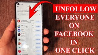 How to unfollow everyone on Facebook in 2024 [upl. by Sansone]