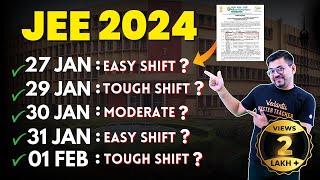 JEE Mains 2024 Easy Moderate amp Tough Exam Shifts😱  Harsh Priyam Sir VedantuMath [upl. by Snave]