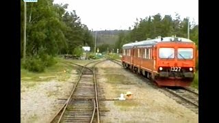 Sweden Inland Railway STORUMAN  ARVIDSJAUR 1997 Train Drivers Cab View from Y1 1294 [upl. by Asyal]