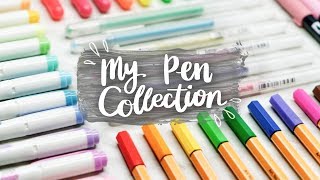 MY PEN COLLECTION w Swatches  Bullet Journal Calligraphy amp Drawing Supplies [upl. by Jacy166]