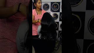 Smoothing shortvideo hairstyle reelsinstagram hair hairsmootheningandkeratintreatment [upl. by Anaeli]