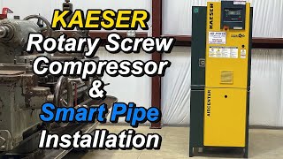 KAESER Air Compressor amp Smart Pipe Installation [upl. by Ecnadnac891]