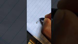 Make Your Handwriting Stand Out WELCOME Lettering Tips handwriting lettering shorts [upl. by Areik]