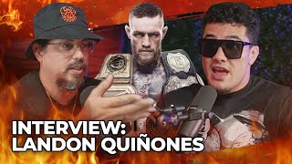 LANDON QUIÑONES ON HAVING CONOR MCGREGOR AS A COACH ON TUF INTERVIEW IN ENGLISH [upl. by Keverian65]