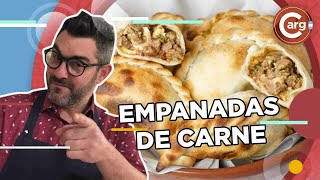 RECETA DE EMPANADAS DE CARNE CORTADA A CUCHILLO [upl. by Drew]