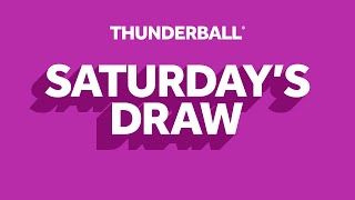 The National Lottery Thunderball draw results from Saturday 20 July 2024 [upl. by Erlewine]