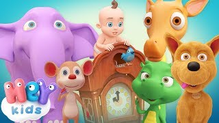 Hickory Dickory Dock en Español  Musica para niños  HeyKids [upl. by Frankie913]