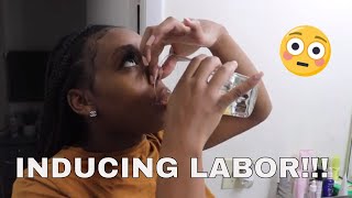 TAKING CASTOR OIL TO INDUCE LABOR  BIRTH VLOG PT 1 LABOR amp DELIVERY [upl. by Aneres]