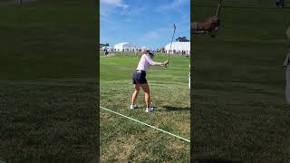 Minjee Lee fairway shot at the 2024 Queen City Championship [upl. by Utley391]