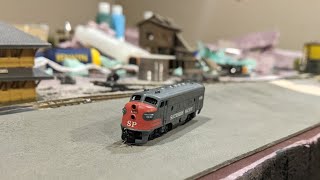 Oil Mess In My Grandpas Old Z Scale F7 reupload [upl. by Styles]