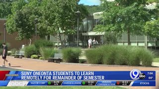 COVID19 cases at SUNY Oneonta on the rise [upl. by Tilden]