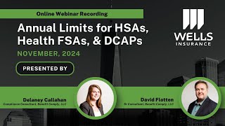 Annual Limits for HSAs Health FSAs amp DCAPs [upl. by Hermosa]