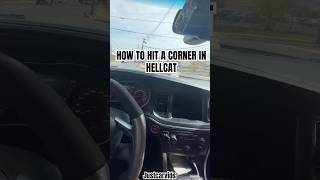 HOW TO HIT A CORNER IN HELLCAT REDEYE hellcat redeye dodge [upl. by Ariamoy]