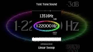 Short Hearing Test Sound 122000 Hz Linear Sweep frequency sound hz hearingtest lifehacks [upl. by Adnof442]