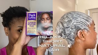 Relaxing Short Natural Hair relaxinghair shortnaturalhair [upl. by Strander928]