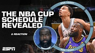 NBA CUP SCHEDULE RELEASE 🏀 LeBron vs Wemby Klay Thompsons Bay return amp MORE 🍿  NBA Today [upl. by Oigolue]